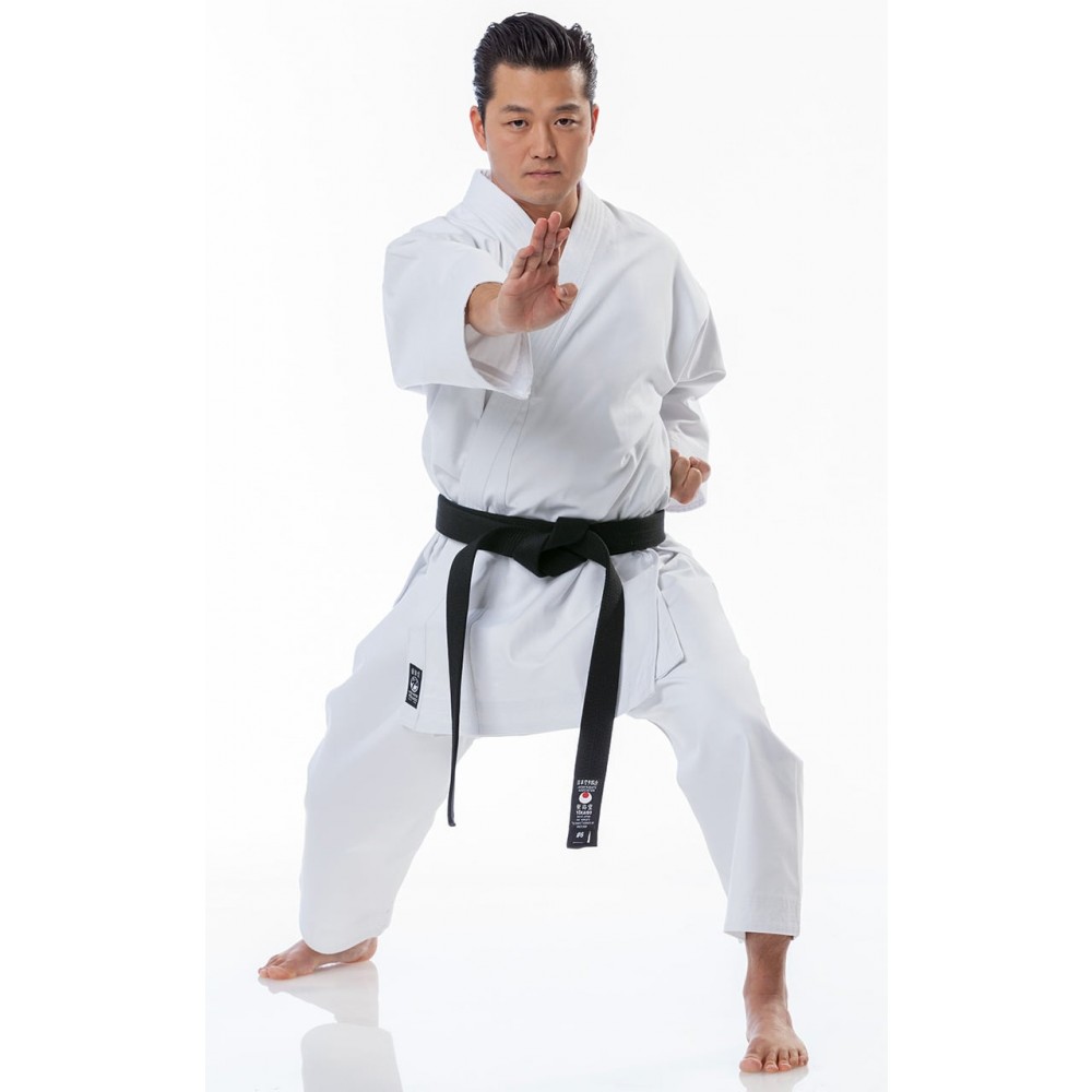 Details about   ISAMI Traditional Black KARATE GI  Jacket pants set Made in JAPAN ship by FedEx 