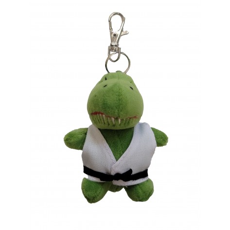 Plush Martial Arts Dinosaur Keychain