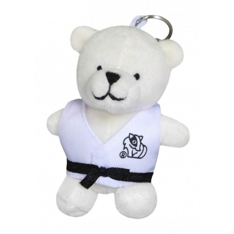Plush Martial Arts Polar Bear Keychain