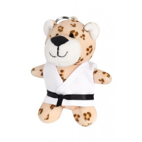 Plush Martial Arts Leopard Keychain
