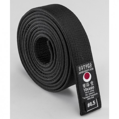 Tokaido Black Cotton Belt, 1.75"