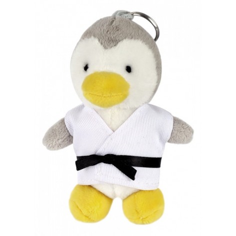 Plush Martial Arts Penguin Keychain