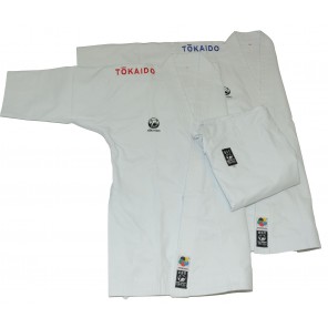 Tokaido WKF Kata Master Silver Set with Shoulder Embroidery