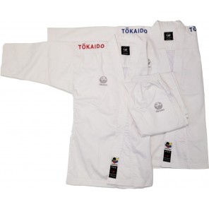 Tokaido Kumite Master Jacket with Red and Blue WKF Shoulder Emboidery