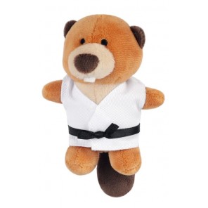 Plush Martial Arts BEAVER Keychain