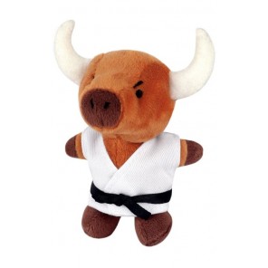 Plush Martial Arts Bull Keychain