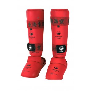 Tokaido Karate WKF Shin & Insteps Red
