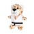 Plush Martial Arts Leopard Keychain