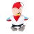 Plush Martial Arts Parrot Keychain
